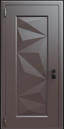 Входная термодверь с металлофиленкой и порошковым окрашиванием RAL 8019 (тип №6) Входная термодверь с металлофиленкой и порошковым окрашиванием RAL 8019 (тип №6)
