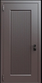 Входная термодверь с металлофиленкой и порошковым окрашиванием RAL 8019 (тип №10)
